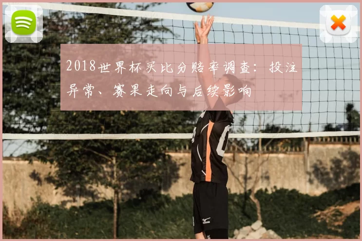 2018世界杯买比分赔率调查：投注异常、赛果走向与后续影响